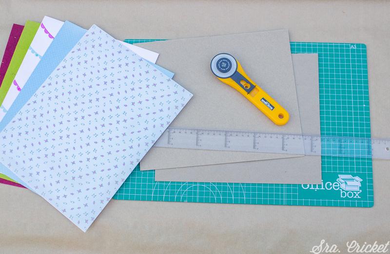 album de fotos hecho a mano materiales