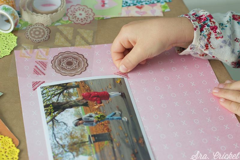 album scrap hecho por niños