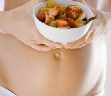 Consumo de frutas durante el embarazo