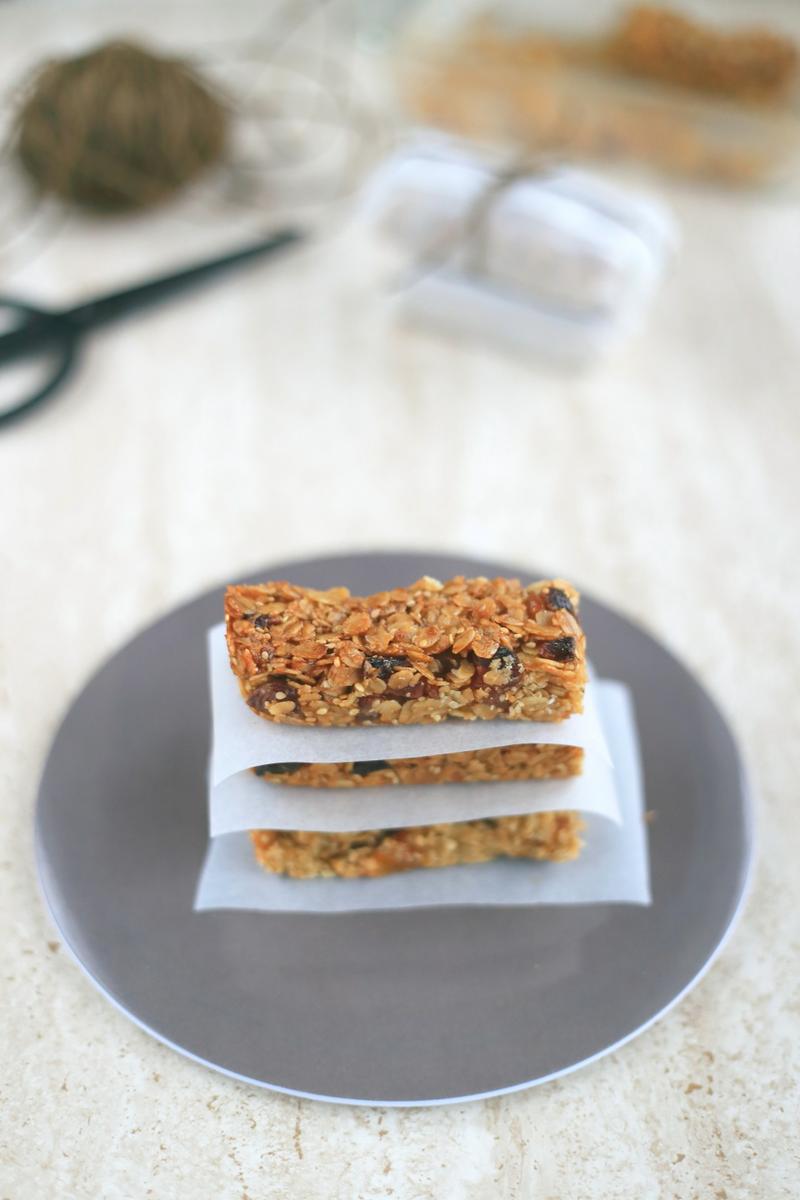 Barritas de avena y orejones