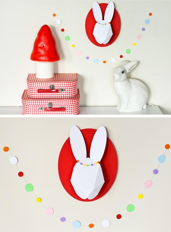 manualidad origami conejo de papel trofeo