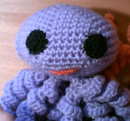 Pulpo de crochet o ganchillo