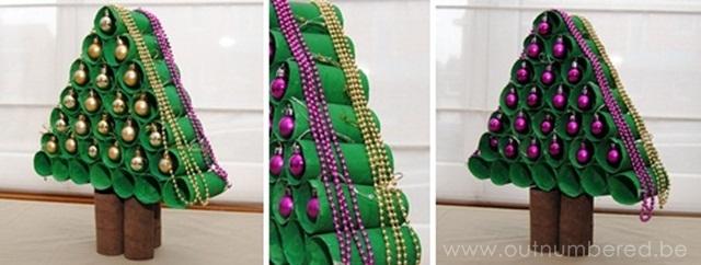 Navidad: 20 adornos para hacer con tubos de cartón