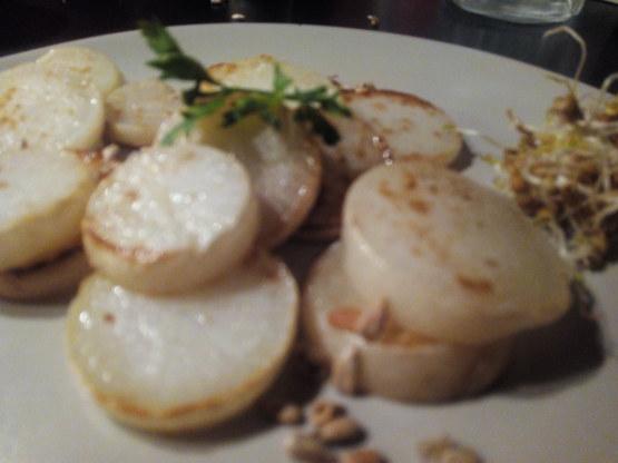 nabos salteados con jengibre