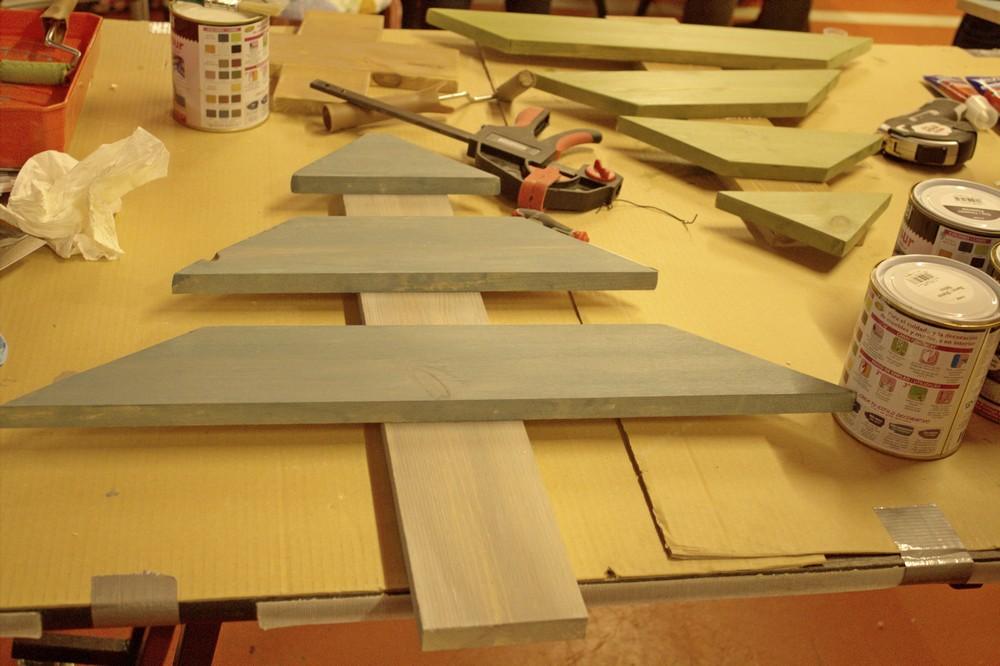 árbol de Navidad con palets - Terminado