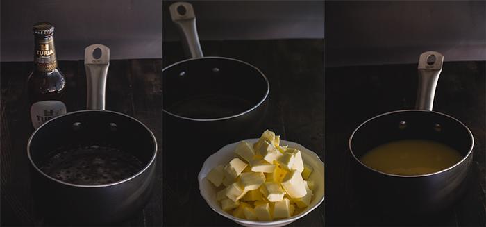 paso a paso tarta cerveza Turia