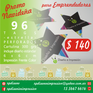Promo Navidad tags estrella