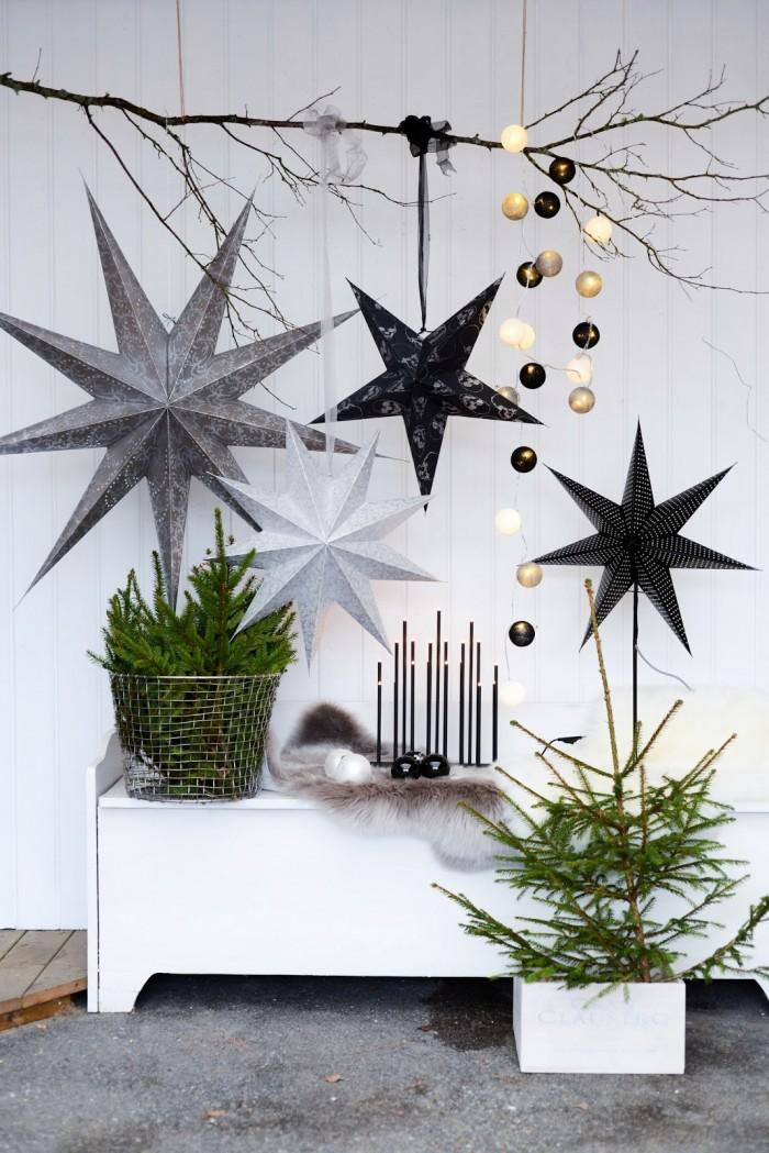 Estrellas de Papel para Navidad - decoración navideña