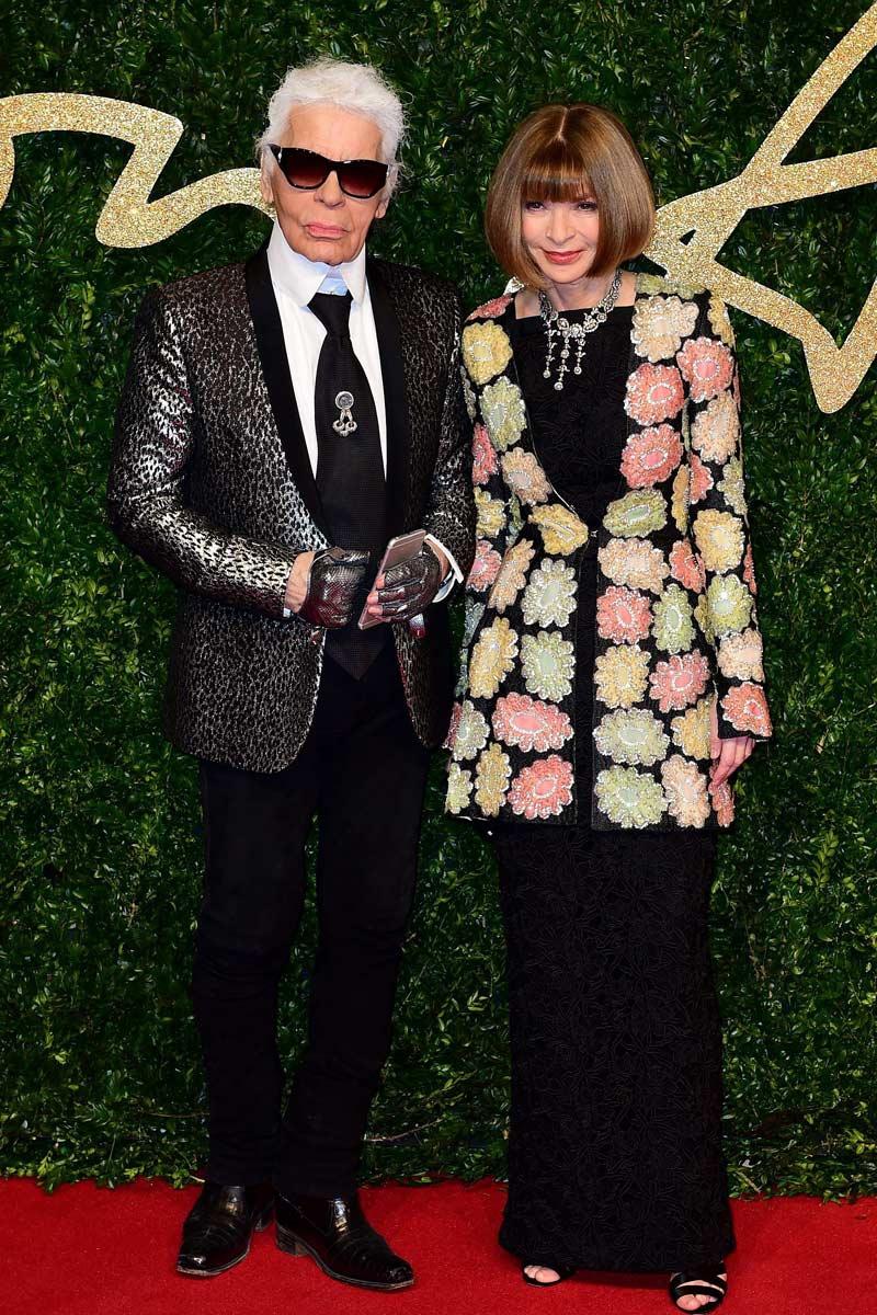 Karl Lagerfeld y Anna Wintour