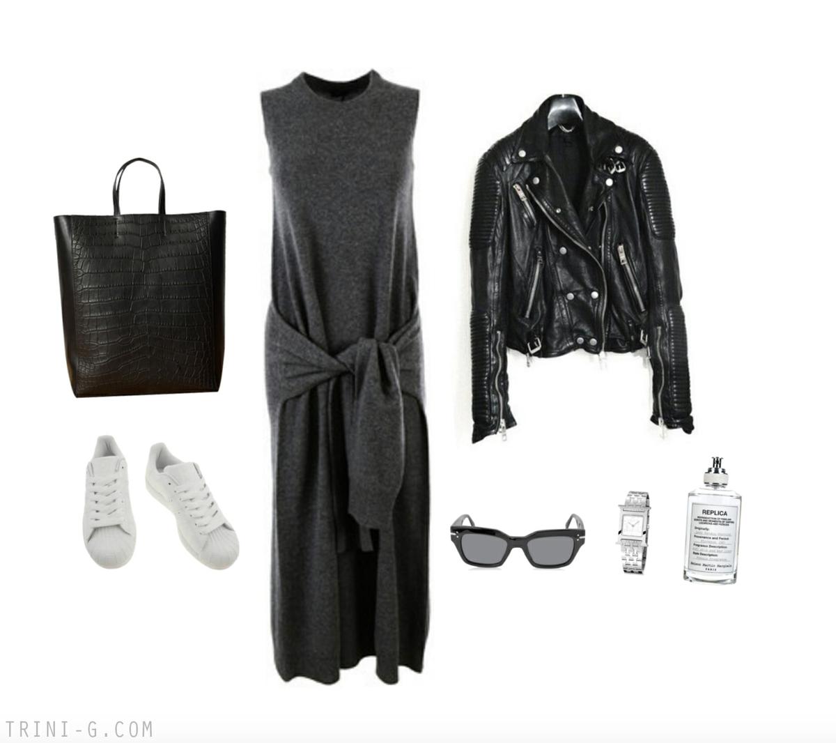 Trini blog|Joseph dress Adidas sneakers Céline bag