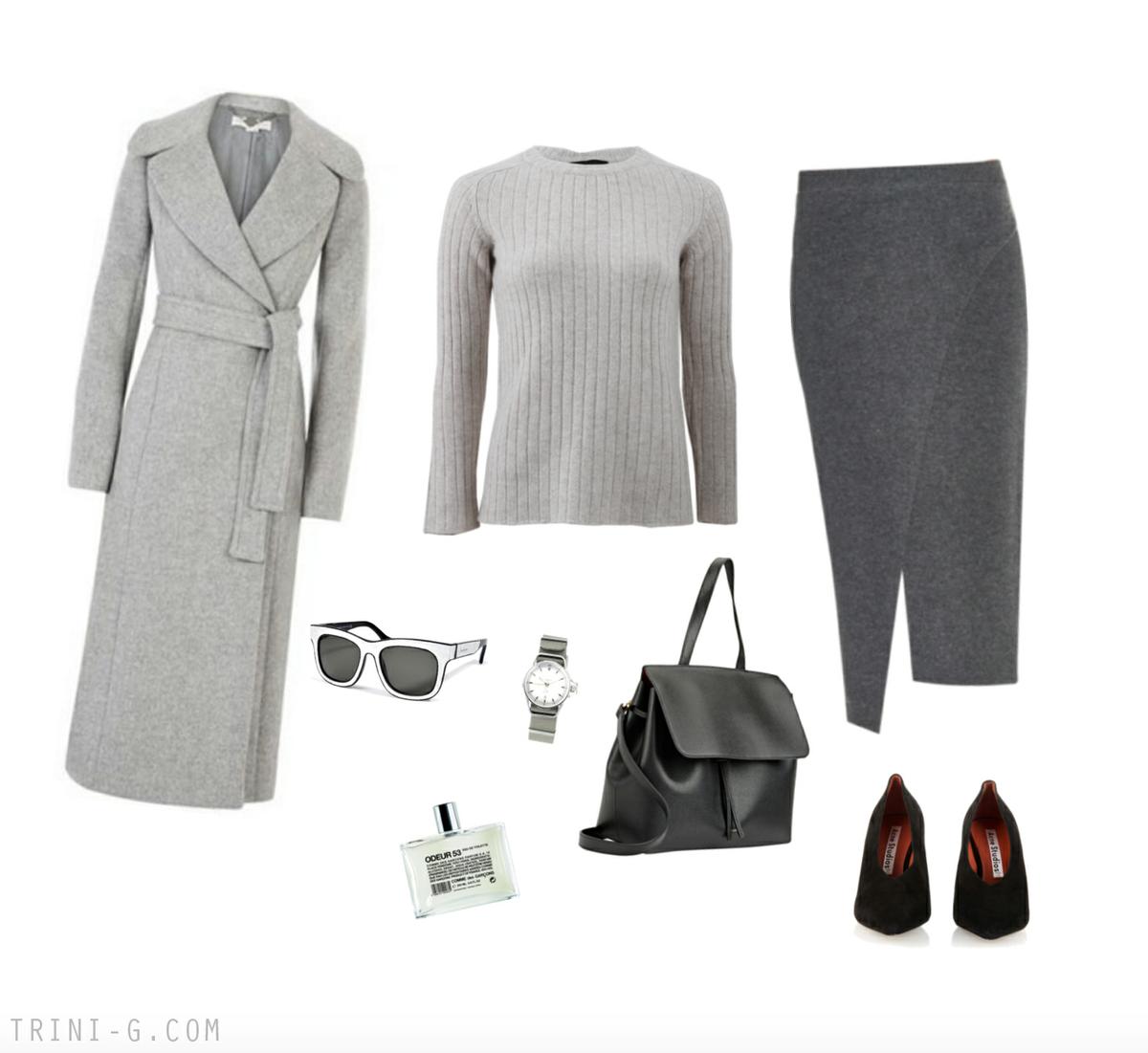 Trini blog| Joseph skirt Acne Studios shoes Mansur Gavriel bag