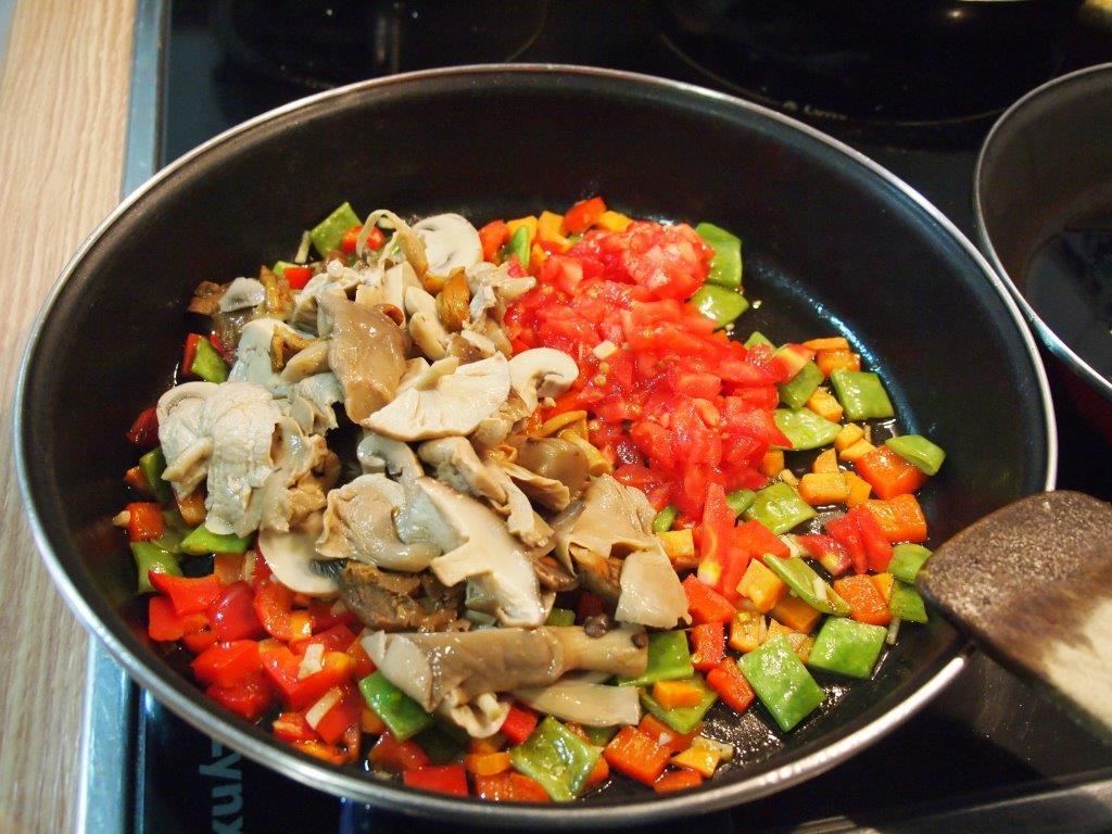Arroz de verduras boletus