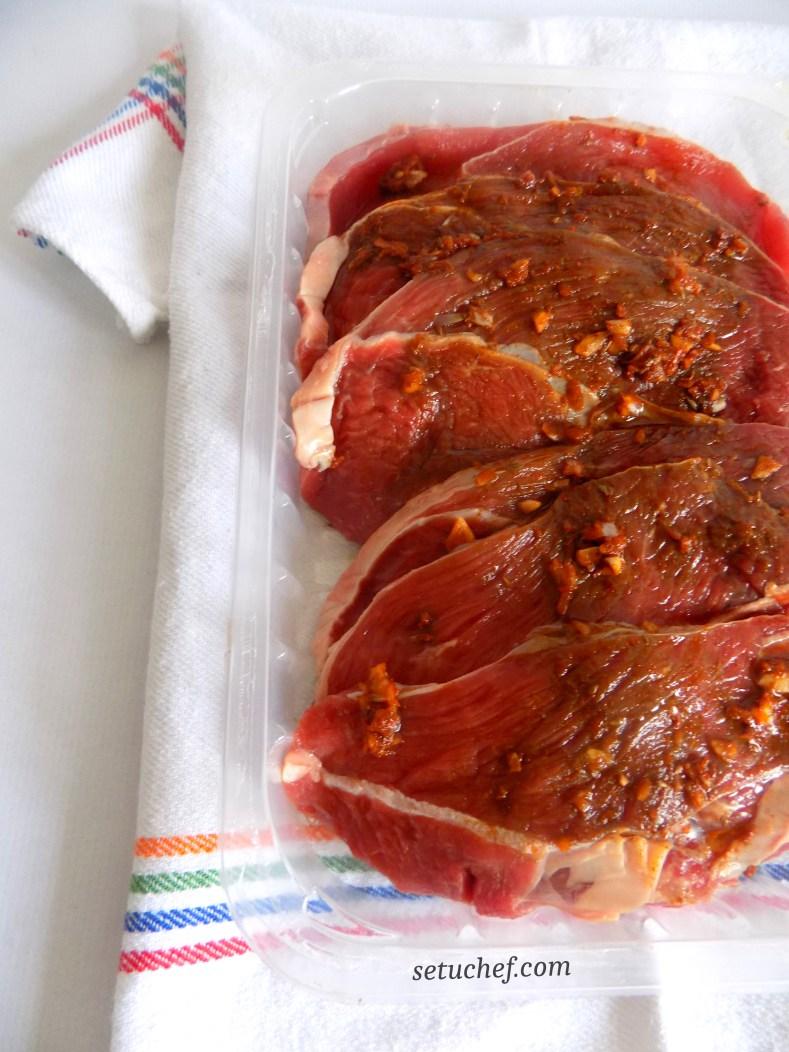 Carne de ternera en adobo