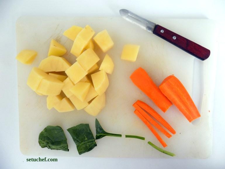 Cómo cortar verduras