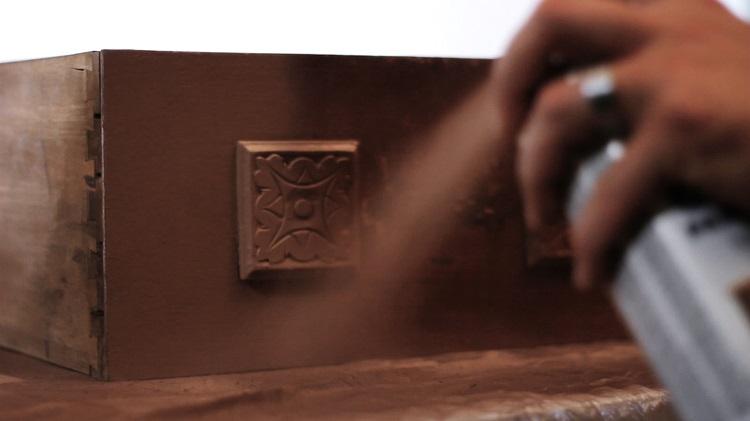 Comoda vintage con chalk paint spray 6