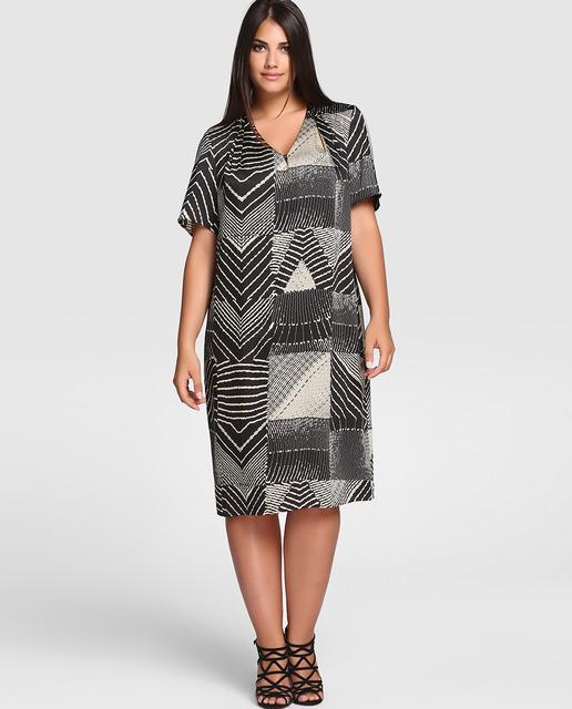 Vestidos estampados en negro