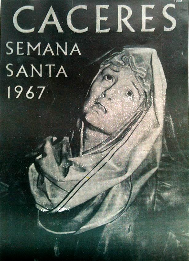 Cartel de la Semana Santa de Cáceres de 1967