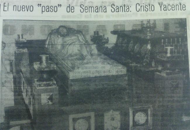 Cristo Yacente (Cáceres, 1967)