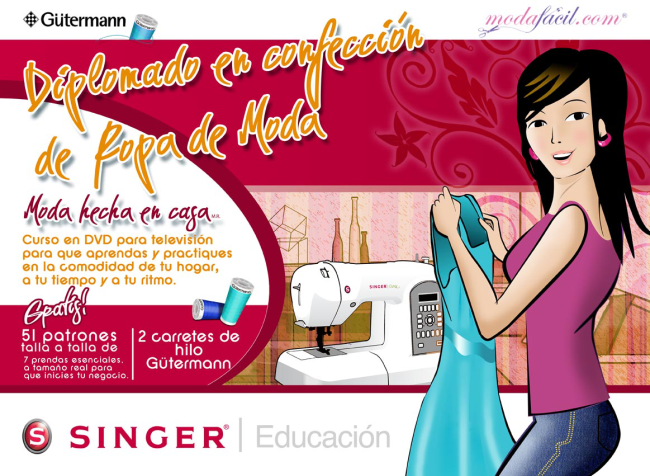 Banner Diplomado en Confección de Ropa de Moda Singer