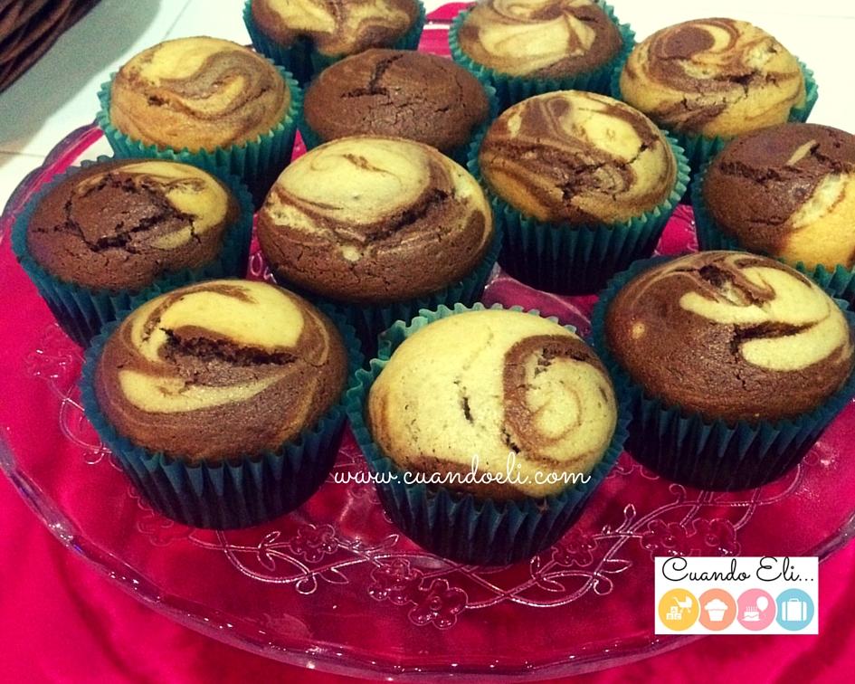 Cómo Hacer Muffins Marmoleados