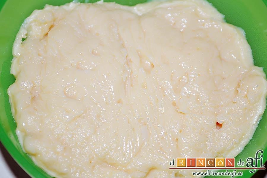 Crema pastelera al microondas, sugerencia de presentación