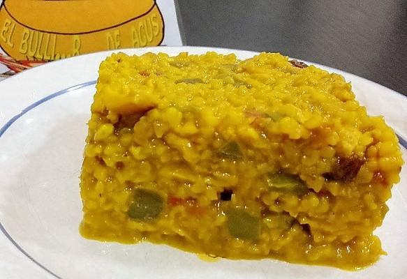 Bulgur con pollo y verduras al curry (2)