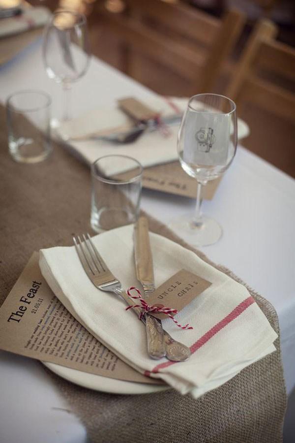 Kraft-equipaje-tags-boda-tarjetas de lugar