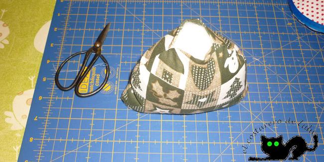 Terminamos de rellenar el cuerpo con floca