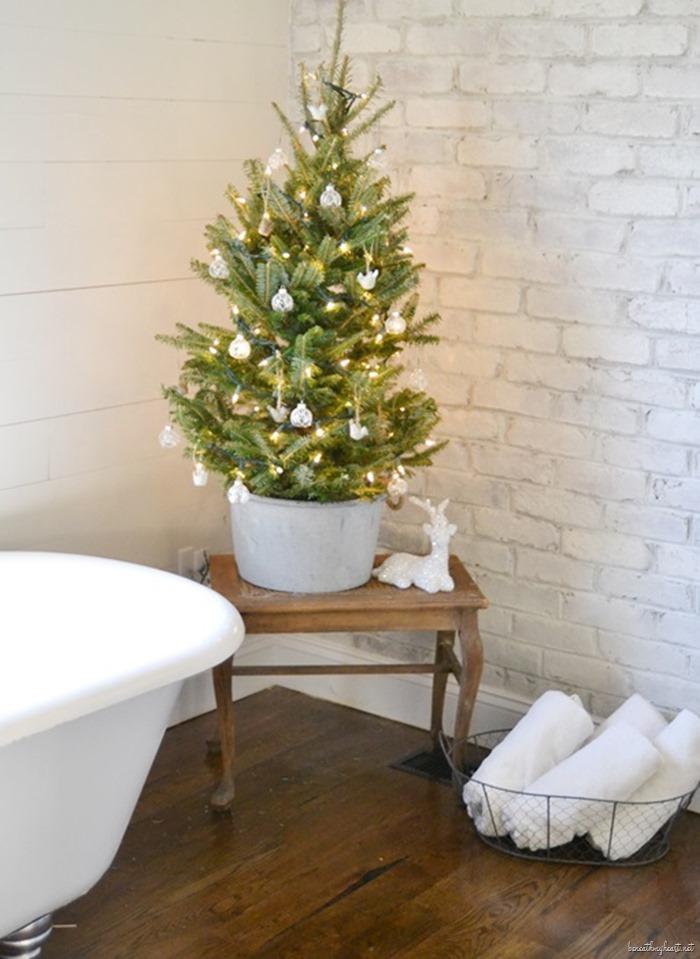 Decorar una Nordic Christmas Baño