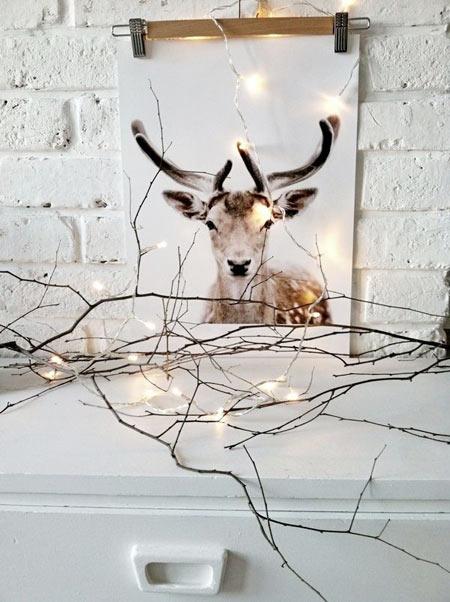 Decorar una Nordic Christmas lámina