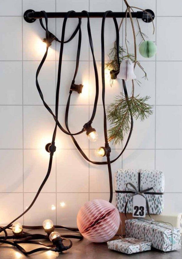 Decorar una Nordic Christmas guirnalda