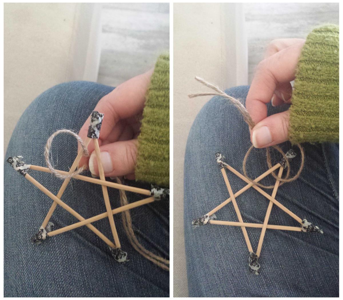 adornos de Navidad - Nudo de la cuerda