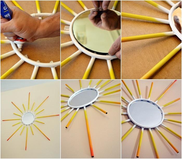 espejo sol con pintura en spray 3