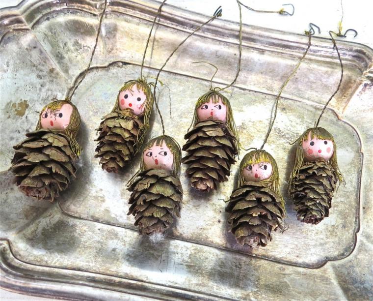 decoracion angelitos piñas rubios