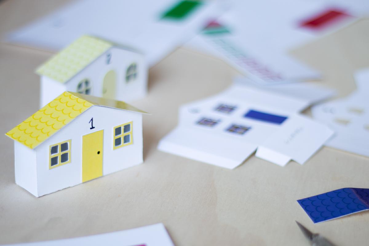 free download, casitas adviento by IamaMessBlog