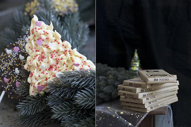 Arboles de Navidad de chocolate