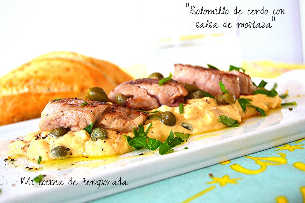 Solomillo en salsa de mostaza light