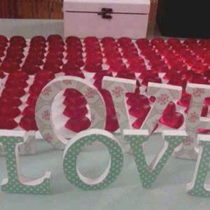 17 Letras Boda detalles qmirar