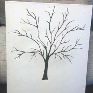 11 arbol de huellas Boda detalles qmirar