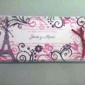 1 Tarjeta Boda detalles qmirar