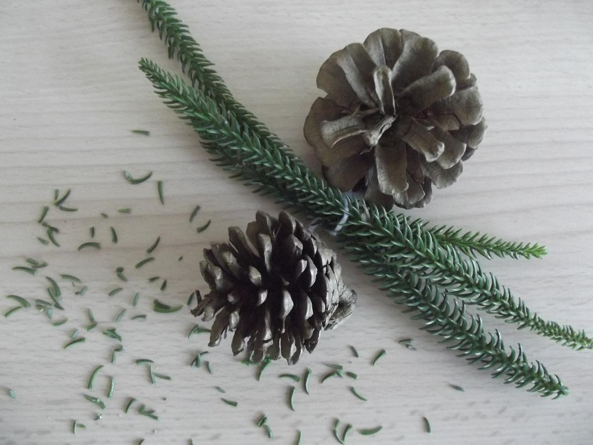 piña para adorno navideño ural navideña de la mesa