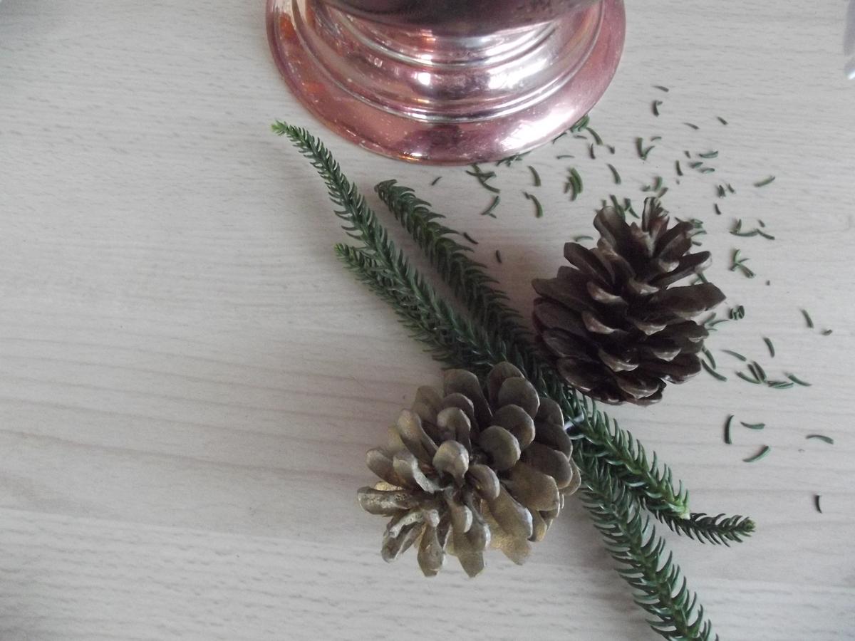 piña para adorno navideño