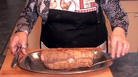 Lomo relleno de jamón y setas83