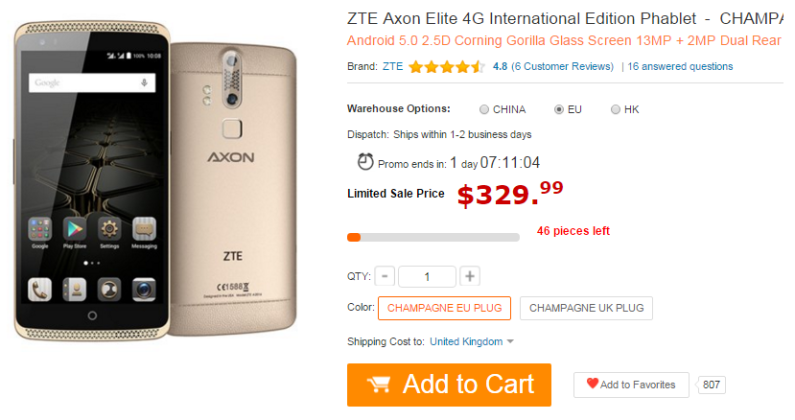 ZTE axon