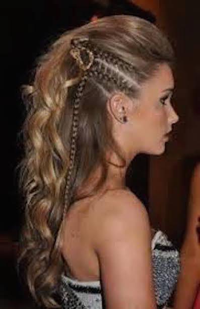 media cabeza en pelo largo