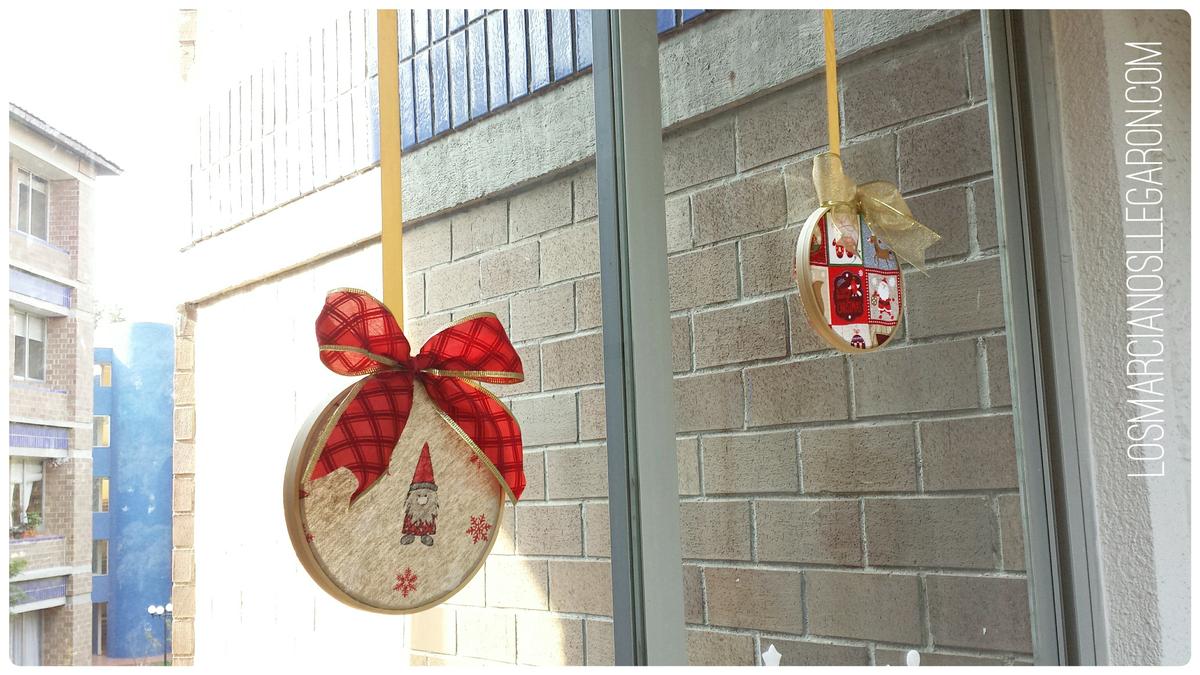 Decoración navideña de puerta