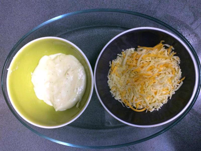 Bechamel y queso rallado
