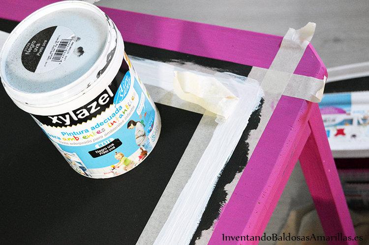 efecto pizarra mesa infantil 