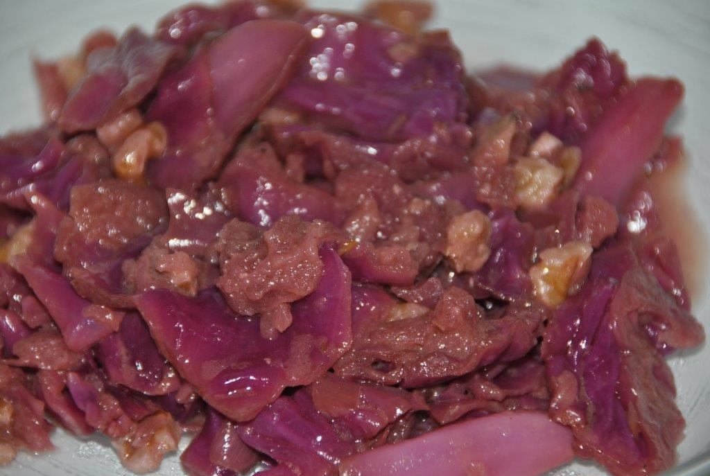 Lombarda manzana nueces