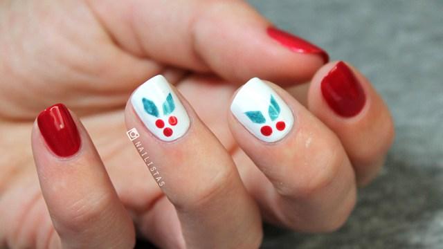 Nail art navideño paso a paso